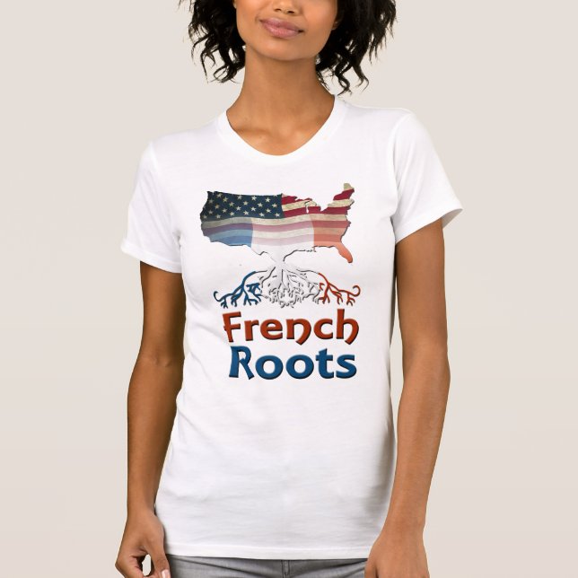 American Fransk Roots T Shirt (Framsida)