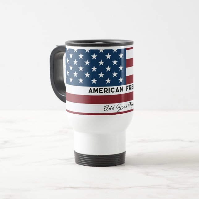 American Freedom Personalized Name Resemugg (Framsida vänster)