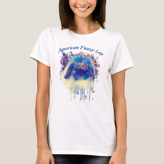 American Fuzzy Lop "Head of the Finare" dam Tee (Framsida)