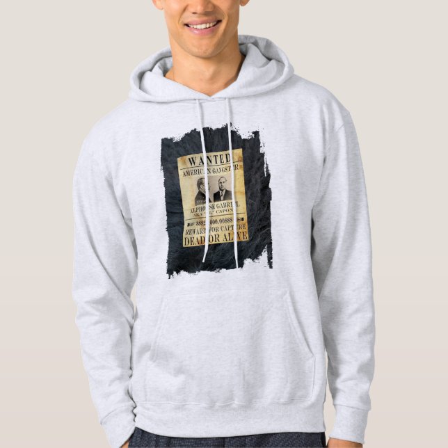 American Gangster FBI mest önskad listkapon Hoodie (Framsida)