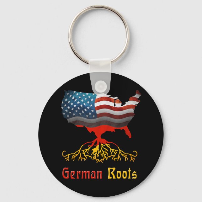 American German Roots Keychain Nyckelring (Framsida)