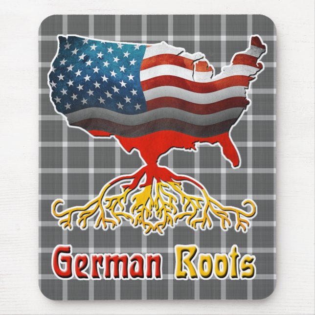 American German Roots Mousemat Musmatta (Framsidan)