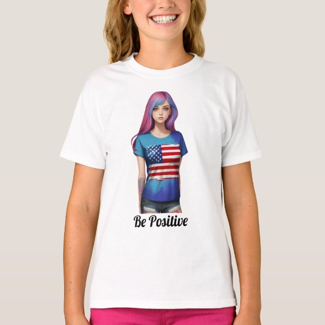 American Girl Art T Shirt (Framsida)
