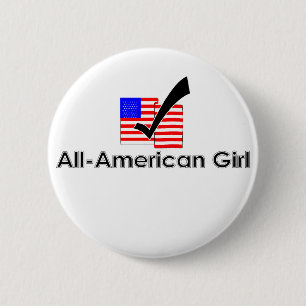 American Girl Button Knapp
