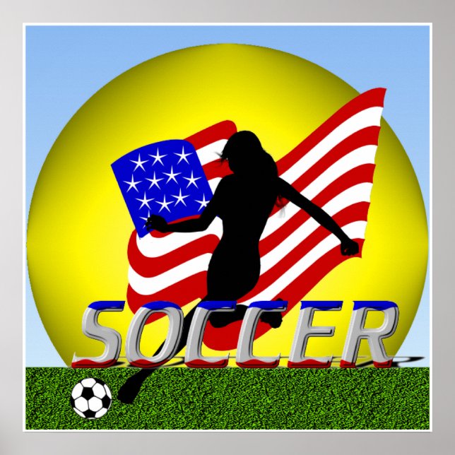 American Girl Dam Soccer Poster (Framsidan)