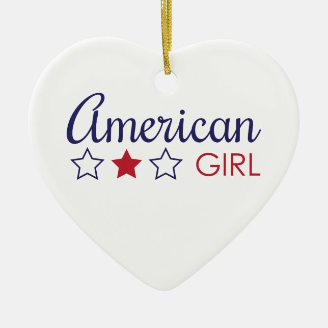 American Girl Stars Julgransprydnad Keramik (Framsidan)