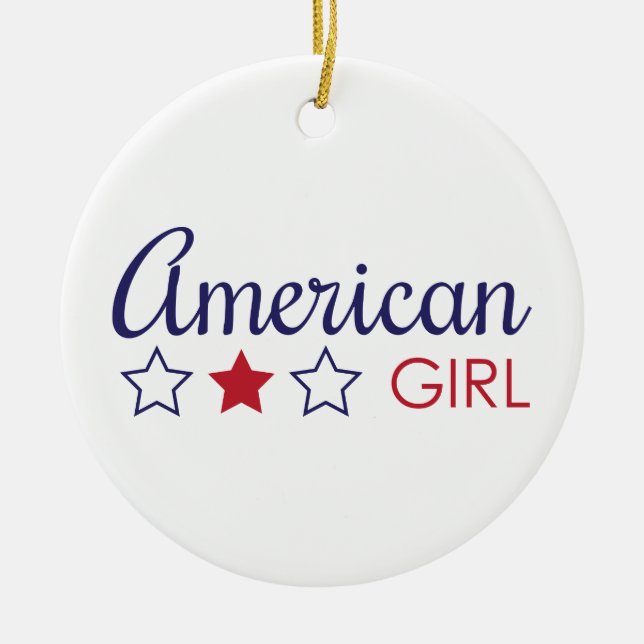 American Girl Stars Julgransprydnad Keramik (Framsidan)