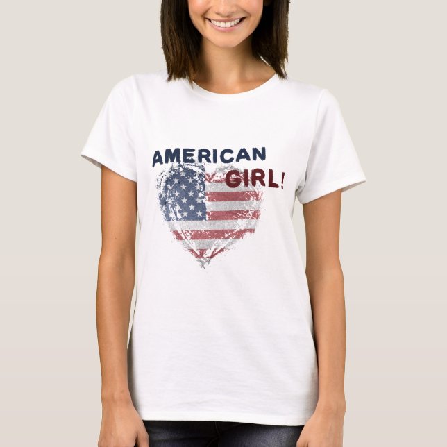 American Girl T Shirt (Framsida)