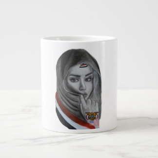 American Girl with Yemeni Roots – Yemen Flag Jumbo Mugg