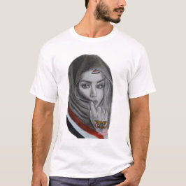 American Girl with Yemeni Roots – Yemen Flag T Shirt