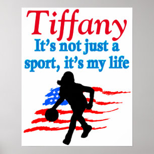 AMERICAN GIRLS BASKETBALL PERSONLIG POSTER
