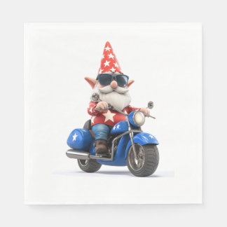 American Gnome Riding Motorcykel Pappersservett