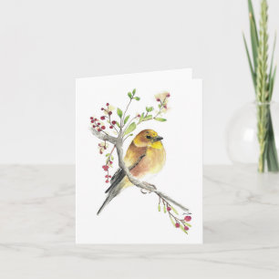 American Goldfinch Bird Card Kort