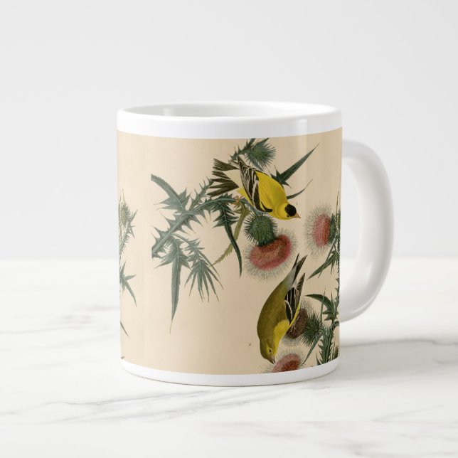 American Goldfinch by Audubon Bird Painting   Jumbo Mugg (Framsida höger)