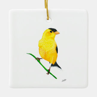 American Goldfinch Julgransprydnad Keramik