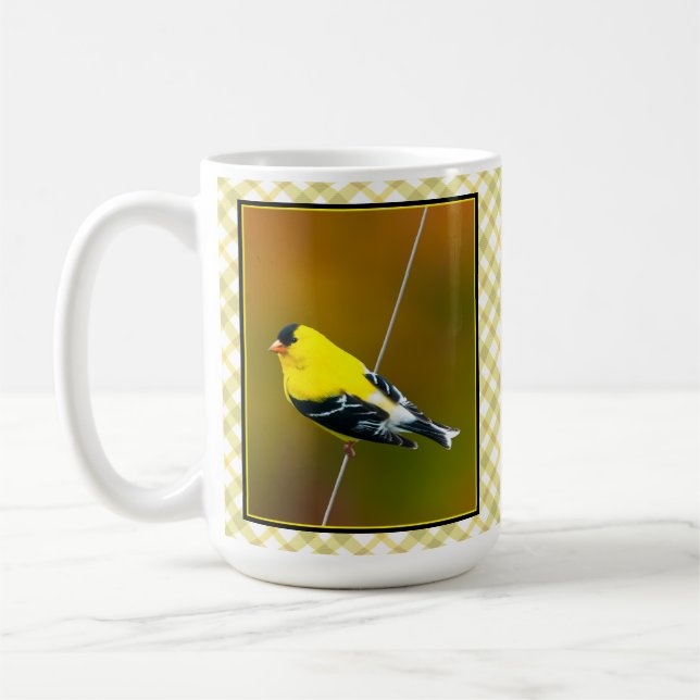 American Goldfinch - originalfoto Kaffemugg (Vänster)