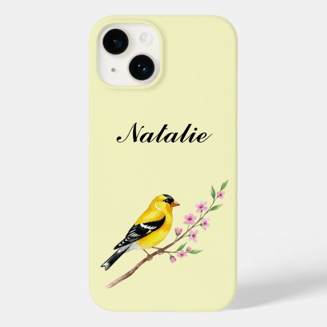 American Goldfinch Wild Bird Lover Gift Custom  (Baksida)