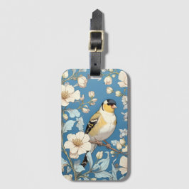 American Goldfinch William Morris Inspired Bagagebricka