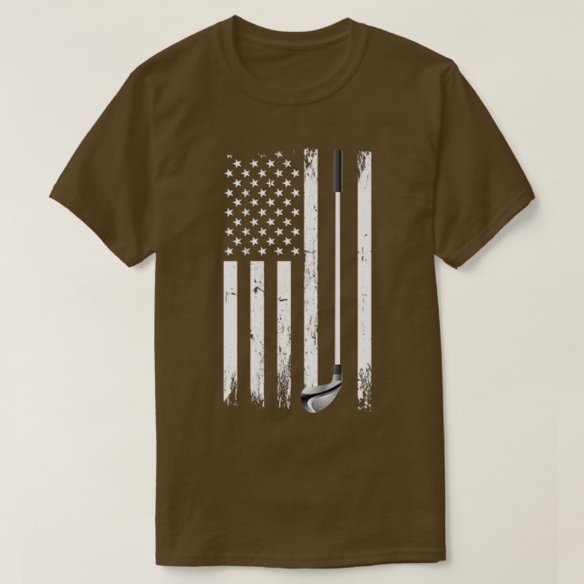 American Golf Flagga T Shirt (Design framsida)