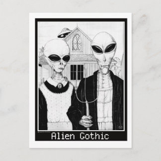 American Gothic, Alien Porträtt, Utomjordingar Vykort