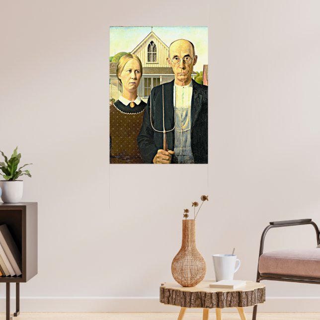 American Gothic, bra Art-målning Poster (Vardagsrum 3)