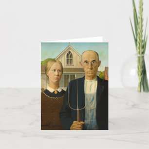 American Gothic by Grant Wood Tack Kort