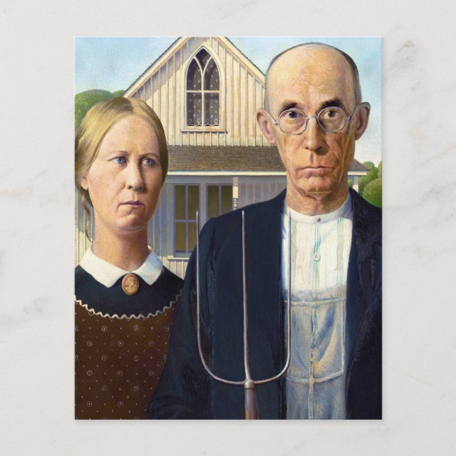 American Gothic Classic Painting Grant Wood (Framsida)