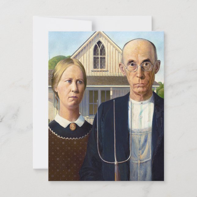 American Gothic Classic Painting Grant Wood (Framsida)