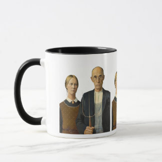American Gothic couple  Mugg
