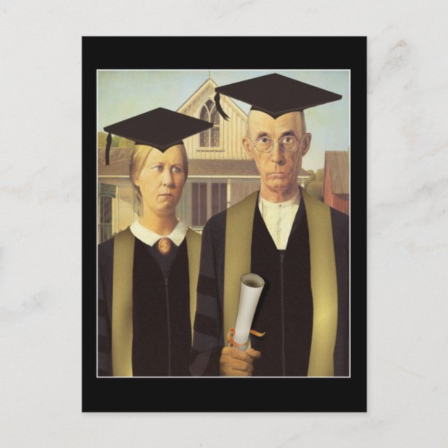 American Gothic-examen Meddelande Vykort (Framsida)