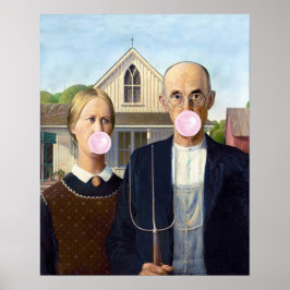 American Gothic Grant Wood   Poster