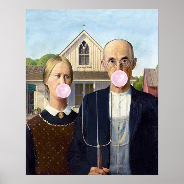 American Gothic Grant Wood Poster (Framsidan)