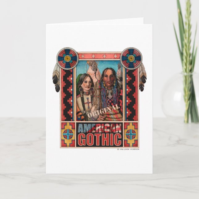 American Gothic Greeting Card Kort (Framsida)