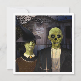 American Gothic Halloween Inbjudningar