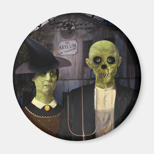 American Gothic Halloween Magnet (Framsidan)