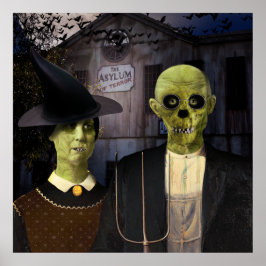 American Gothic Halloween Poster