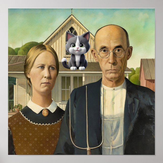 American Gothic — konst Poster (Framsidan)