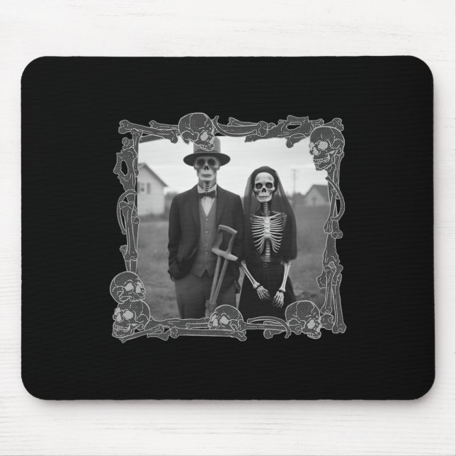 American Gothic Skeleton Halloween Costume Musmatta (Framsidan)