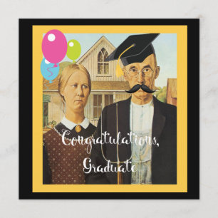 American Gothic Studenten Inbjudningar