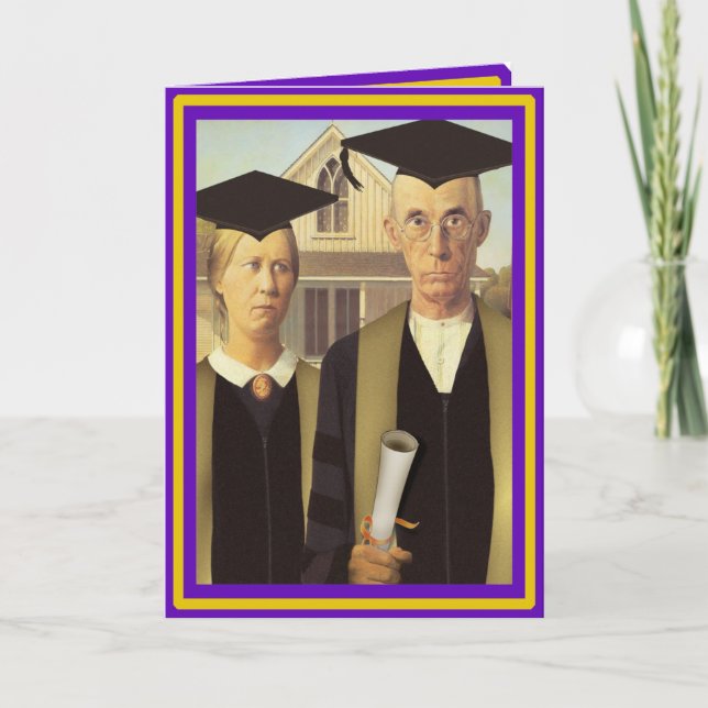American Gothic Studenten Kort (Framsida)