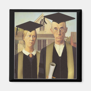 American Gothic Studenten Magnet