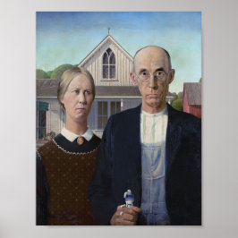American Gothic - tandpastatub squeeze Poster
