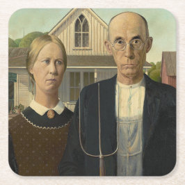American Gothic Underlägg Papper Kvadrat