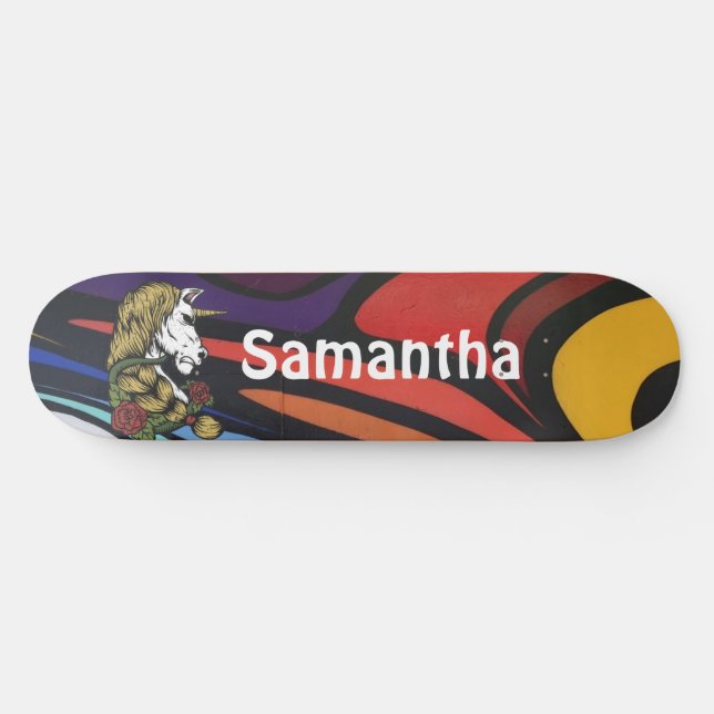 AMERICAN GRAFFIT Personlig Unicorn Skateboard (Horz)
