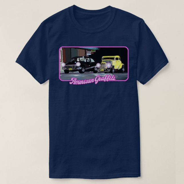 American Graffiti Milner mot Falfa T Shirt (Design framsida)