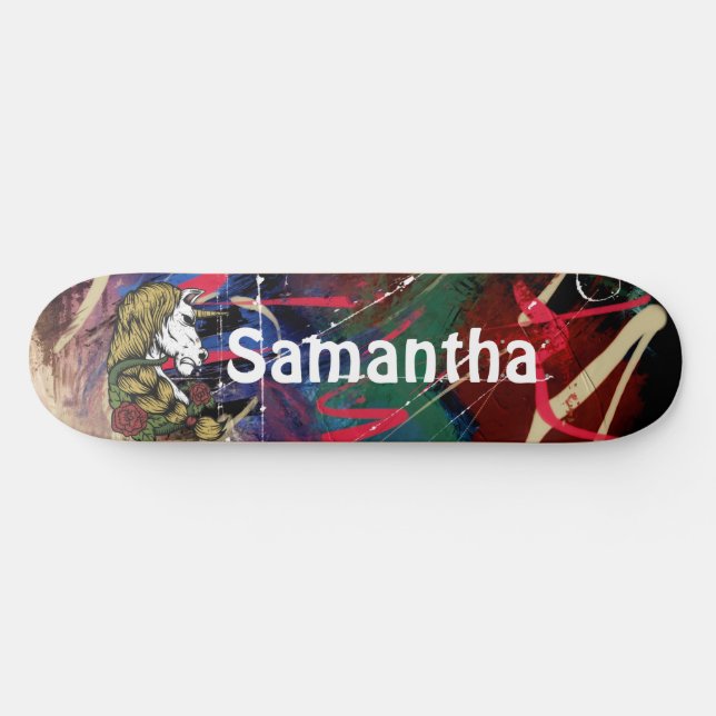 AMERICAN GRAFFITI WARRIOR UNICORN MINI SKATEBOARD BRÄDA 18,5 CM (Horz)