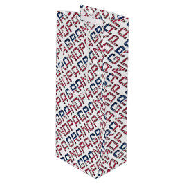 American Grandpa Stars och stripes USA Text