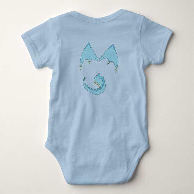 American Granny Training Dragons Romper Tee Shirt (Baksida)