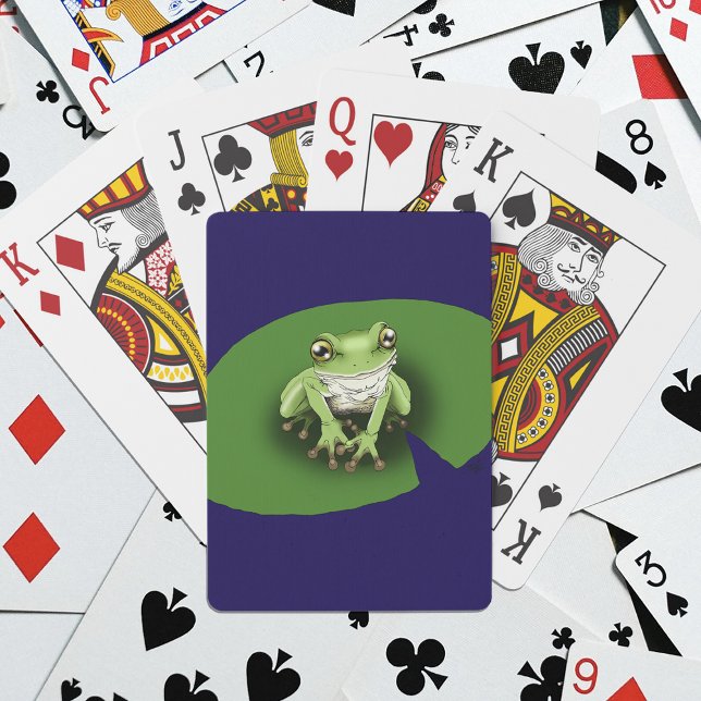 American Green Tree Frog Lily Pad Casinokort (Skapare uppladdad)