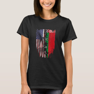 American Grown Belarus Roots USA Belarus Flagga T Shirt